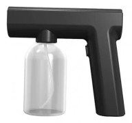 Sprayer, Wireless Nano Steam Atomizer, 300ML, Blue Light, Spray Gun, Sterilizing, för - Typ svart
