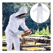 Beekeeper's Haven, Dubbelsydda Fickor, Flamskyddande Garn, Mässingsdragkedjor, Unisex Design, XXL, Skräddarsydd för Dina Biodlingsäventyr