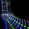 STRÄNGSLJUS,Multicolor-150 x150cm 96LED--LED-nätljus 3M x 2M 1,5M x 1,5M, Vattentät, för trädgård, jul, trädgård, uteplats, D