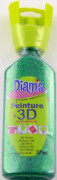 3D-färg - Diam's - Glittrande grön - 37ml - Mångsidiga ytor - Reliefeffekt