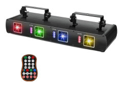 RGB Scenljus, 30W Effekt, DMX Kontroll, Över 300 Effekter