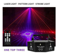 ZUYOO Scenlampa, 9 ögonfärg Röststyrning KTV Fash Laser Light för present Scenfest Kväll DJ Disco Bars