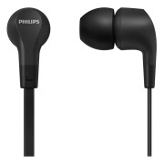 Philips TAE1105BK - Hörlurar med mikrofon - inuti örat - kabelansluten - 3,5 mm kontakt - svart