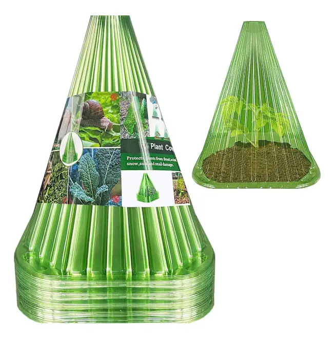 24-pack Förstärkningskottar, Snigelsäker, Gel, Växt, Transparent PVC, 22x19x19 cm, Grön