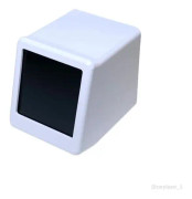 WiFi Smart väderstation, Hygrometer termometer, 1,54 tums skärm Multifunktions Gadget Liten bärbar skrivbord Vit
