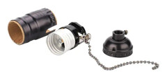 Edison Retro Pendellampa Hållare, Fenolbas Medium Sockel, Hållbar Konstruktion Med Dragkedja, Vintage Stil För Enkel