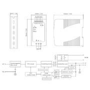BERM DIN-skena Strömförsörjning Industriell 100W/12V/7.5A MDR‑100‑12 Ingångsspänning 100‑240VAC