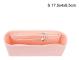 Multi-Pocket Dam Insatsväska Handväska i Filtmaterial Pink S