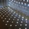 220V EU-kontakt - 1,5x1,5m 96leds - VIT - LED julgardinljusgirland, 8 lägen, nätnät