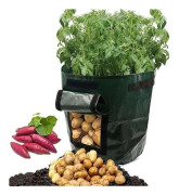 WE07819-Potatisodlingspåse. odlingsbehållare för potatis. DIY. PE tyg grönsaksplantering