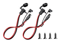2 st - Sae 12awg 30cm eluttag, vattentät, snabb panelmontering, universalmonteringskontakt