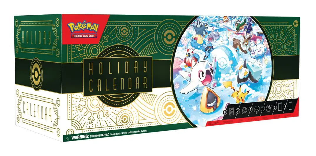 English Pokemon Holiday Calendar trading card game