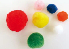 Pom poms - Diverse färger och storlekar - 300 st...