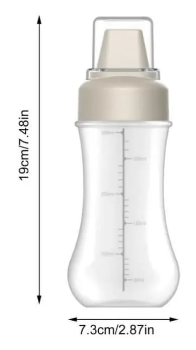Vit färg 350 ml kryddflaska, 5 hål för varma såser, senapsmayo, flaska