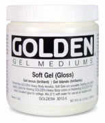 Gyllene krämig mjuk gel