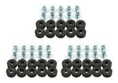 Ramskydd, 10x Motorcykel Gummi Grommet Kit Bult Sortiment för Honda för Yamaha för Suzuki Bolt - Typ 30 st