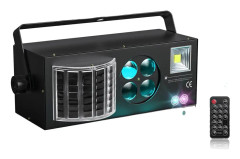 RGBW LED Strobe Laser Ljus, 4 i 1 Scen Effekt, Hög Luminös Effektivitet,1STK, EU-kontakt