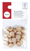 Halvboll i råträ, FSC 100%, 12mm, tab-bag 20 st