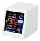 Smart Electronic Desktop Weather Station, LED digital väckarklocka, WiFi, Bordsklocka, Hygrometer Sensor - Vit[F9044]