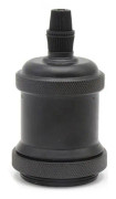 Svart-E27 5 stycken -Vintage Edison E27 taklampor, 5 st, aluminium lampfot, retro industriljussockel