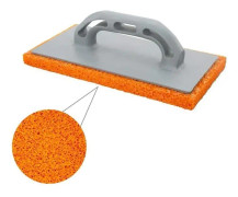 WOLFPACK Orange skumflottör med fiberhandtag 14 x 28 cm Tjock finish. - 2300357