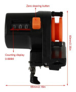 YOSOO Fishing Line Depth Finder 0-999M Fishing Line Deep Counter Finder Tool Gauge Counter