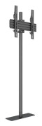 Multibrackets M Pro Single Pole Floormount - Ställ - för LCD-display - plast, aluminium, stål - svart - skärmstorlek: 32"-65" - golvstående