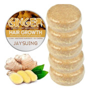 Ginger Shampoo Bar för återväxt av hår, Anti-Mjäll Schampo Bar för kvinnor män, 5 st