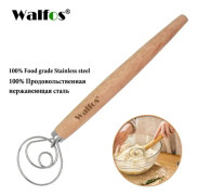 Manuell pastamaskin, WALFOS rostfri dansk visp, degmixer, tårta, bröd, bakverk, pinne, visp