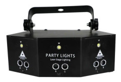 Fjärrkontroll 9 Eyes RGB Scanning Spotlight LED Strobe Party Scenbelysningslampa
