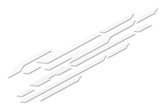Klistermärke för bilar Foliatec FO33981 Vit (2 antal)