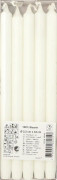 Papstar Kronljus 34 cm Stearin vit 10-pack