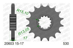 AFAM drev 16 ståltänder typ 20603 stigning 530 HONDA VF 750 C
