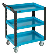 HAZET Assistent, 3 galler, Stål, Stål, Svart, Blå, 50 kg, 4 hjul
