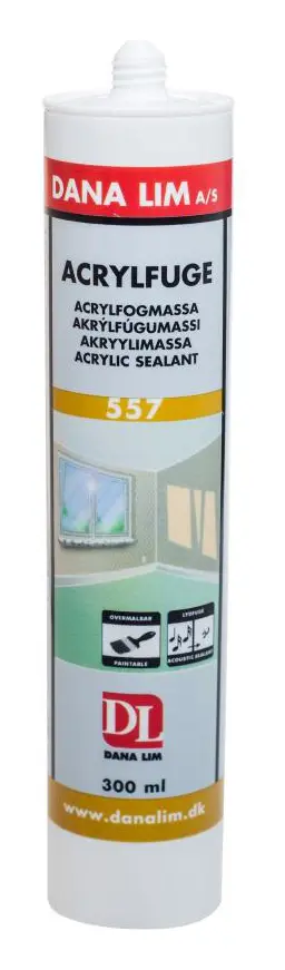 Akrylfogmassa 557 grå