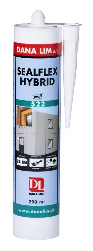 BYGGFOG FLEXSIL MS522 DANA ANTRACITGRÅ 290ML