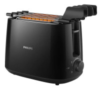 Philips Daily Collection HD2583 - Brödrost - 2 skiva - 2 Kortplatser - svart