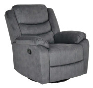 NFG - WINFIELD recliner Tyg Ridge grå Manuell