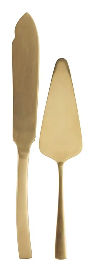  Golden tårtbestick