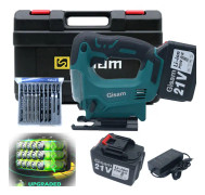 Power Tools, Gisam, Corded Jig Saw, Electric Power Cutter, Wood Metal Plastic Cutting, 10 Blades, Makita 18V 2x Battery, Color Size