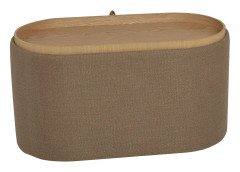 NFG - MAIKO Sittpuff/sidobord, oval, brun