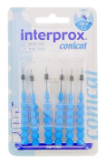 Interprox koniska borstar (blå)