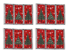 Julbordsunderlägg Set om 4 Vinterhelg Jul