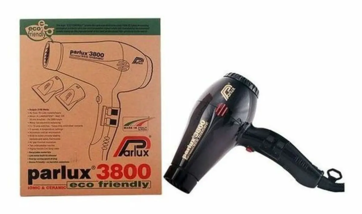  Parlux Hair Dryer 3800 Ionic and Ceramic Black