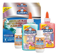 Elmer's Metallic slime kit - turkos/rosa