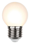 LED-Lampa Klot, Plasthölje Opal LED E27 2700K 15lm 1W(1,5W)
