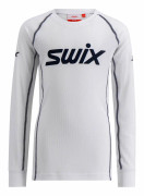 Racex Classic Long Sleeve Jr, Bright White/ Dark Navy, 128, Funktionsunderställ