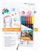 Tombow akvarellblock +ABT-6P-3 Promotion 2018