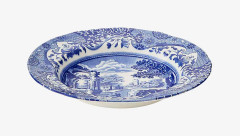 Spode Blue Italian 9 inch Soup Plates Set of 4
