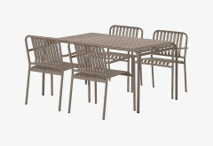 NORDFORM - Garden Aluminium Set 4 Sittplatser - Beige - Matgrupper - Från Homeroom